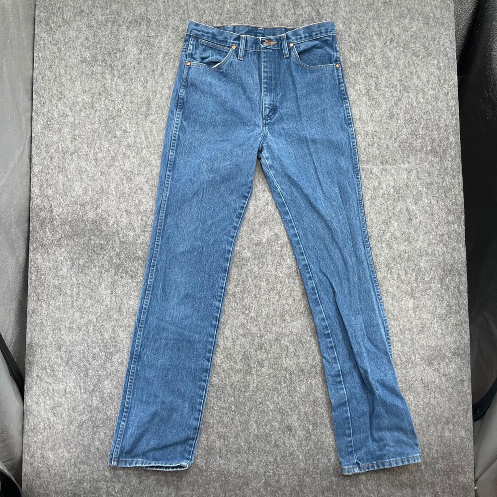 Wrangler Jeans Mens 33x36 Cowboy Cut Slim Fit Jeans Medium Blue Mens Western